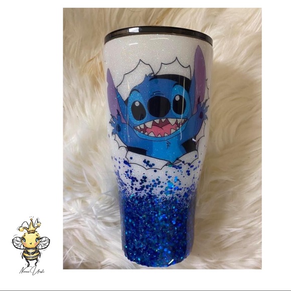 Other - Stitch 20oz Curve Glitter Tumbler